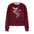 thumbnail image 5 of Meichang Chandail en Molleton Surdimensionné pour Femmes Chandail en Molleton Graphique de Noël Manches Longues Col Rond Pull Automne Hiver Coupe Ample Chandail en Molleton de Noël, 5 of 5