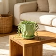 thumbnail image 2 of Plant Pots Indoor with Drainage Holes – Plastic Flower Pots 5.5 Inch– Modern Planters for Indoor Plants, Room & Office Decor, 2 of 6