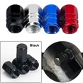 thumbnail image 1 of 4Pcs Dustproof Caps Car Tire Valve Stem Caps Bolt-In Car Truck Bike Wheel Tires Valves Tyre Stem Air Caps Airdust WaterproofBlack 1set He Qiyong unisex, 1 of 1