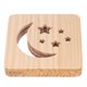 thumbnail image 5 of Luz LED 3D de madera con patrón de estrella y Luna hueca, protección ocular, fuente de alimentación USB, lámpara de noche blanca cálida para dormitorio, 5 of 5