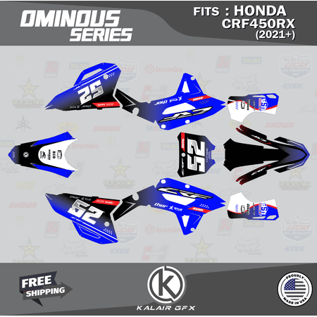 Kalair GFX Graphics Kit for Honda CRF450RX (2021+) Ominous Series