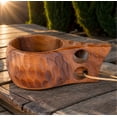thumbnail image 2 of Handcrafted Acacia Wood Camping Cup 240ml, Portable Reusable Drinking Mug for Coffee Tea & Outdoor Adventures, 2 of 4