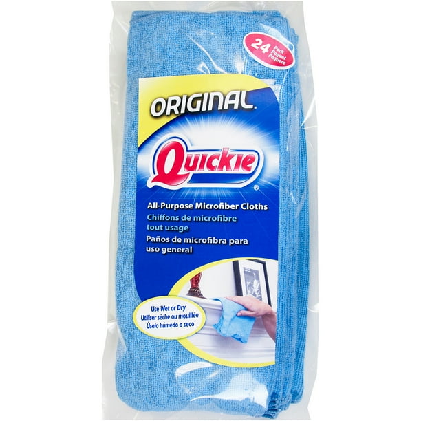 Quickie Microfiber Towels, 24Pack, Blue