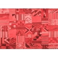 thumbnail image 1 of Ahgly Company Indoor Rectangle Patchwork Red Transitional Area Rugs, 7' x 9', 1 of 4
