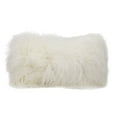 thumbnail image 2 of Couture Fur White Tibetan Sheepskin Pillow, 2 of 3