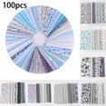 thumbnail image 1 of HLONK 100Pcs Assorted Mixed Color Fat Quarter Bundle Quilting Cotton Fabric Sewing Diy, 1 of 10