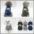 thumbnail image 3 of Ropa para gatos Otoño e invierno Ropa cálida para gatos Abrigo para gatitos Chaqueta Ropa estampada para gatos Ropa para mascotas Traje, Gris claro, S, 3 of 5