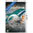 thumbnail image 3 of NFL Miami Dolphins - Helmet 15 Wall Poster with Push Pins, 14.725" x 22.375", 3 of 3