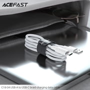 C18-04 USB-A to USB-C braid charging data cable