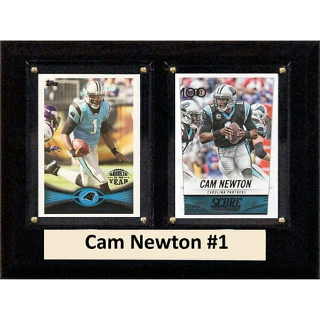 C&I Collectables NFL 6x8 Cam Newton Carolina Panthers 2-Card