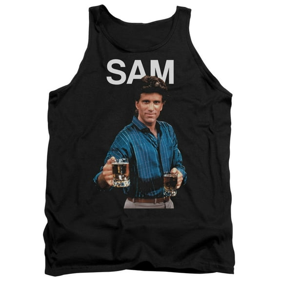 Cheers Sam Adult Tank Top Black