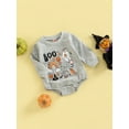 thumbnail image 3 of Inevnen Baby Girl Boy Sweatshirt Oversized Pumpkin Romper Long Sleeve Pullover Top Fall Winter Clothes, 3 of 8