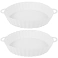 thumbnail image 3 of 2 Pcs Casserole en Silicone pour Friteuse à Air Chaud, Doublure en Silicone Réutilisable pour Friteuse à Air, Panier Rond Résistant à la Chaleur pour Friteuse à Air avec Poignée, Plateau de Cuisson en Silicone, Poêle, Accessoires de Friture à Air pour Four à Micro-Ondes, 3 of 11