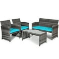 thumbnail image 5 of Patiojoy 8-Piece Outdoor Patio Furniture Set Rattan Wicker Conversation Sofa Set, 5 of 7