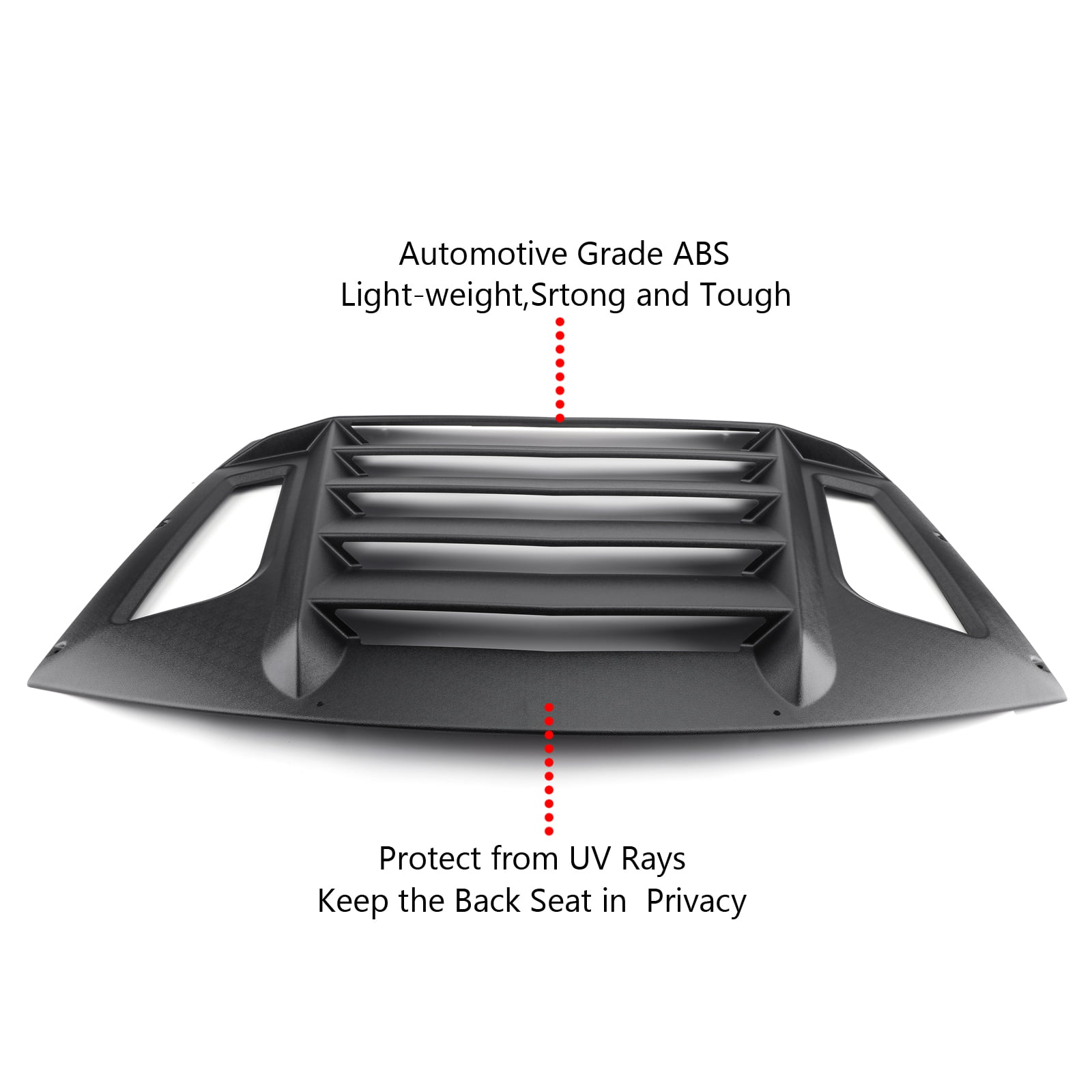 Car ABS Rear Quarter Window Louver Windshield Shade Cover,for Toyota 86 Scion FRS Subaru