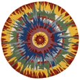 thumbnail image 1 of LR Resources DAZZL54061BRT40RD 4 ft. Dazzle Round Area Rug, Bright, 1 of 1