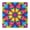 Tie Dye Vivid, variant on Colorful Tie Dye Flower Pattern Square Fitted Tablecloth with Elastic Edge,Square Table Cover,Washable Elastic Table Cover for Home Kitchen Party Decor 34"x34"