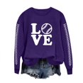 thumbnail image 4 of EQWLJWE Chemises à Manches Longues pour Femmes Décontractées en Solde, Chemises d'Été pour Femmes 2024 Tendance Vacances, Sweat à Capuche Imprimé Col Rond Automne pour Femmes, 4 of 4