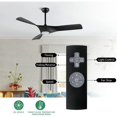 thumbnail image 3 of WINGBO  52" Ceiling Fan with Lights and Remote Noiseless Reversible DC Motor - N/A Black, 3 of 5