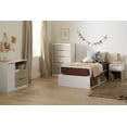 thumbnail image 6 of South Shore Hourra, Contemporary 5-Drawer Chest, Soft Elm and White, 6 of 10