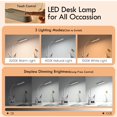 thumbnail image 2 of Lámpara de escritorio LED WILIT con soporte para bolígrafos, puerto de carga USB y reloj, 2 of 7
