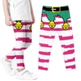 thumbnail image 5 of MKOSPLRT Christmas Leggings Winter Kids Yoga Pants Dance Active Tights Stretch High Waist Print Gym Leggings Cute Holiday Pants 3-8Y, 5 of 6