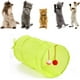 thumbnail image 2 of Foldable Cat Tunnel with Crinkle Design, Large Cat Play Tube for House Cats, Interactive Pet Training Toy with Sound Bell, 2 of 5