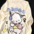 thumbnail image 3 of Sanrio-Camiseta Kawaii de Pochacco para niña, Top de manga corta con estampado de dibujos animados, sudadera de Anime que combina con todo para estudiantes, regalo, 3 of 4