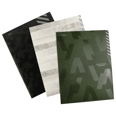 Five Star Graphics 4-Pocket Paper Folder: 4-pocket folder / assorted 3-pack / Assorted (3 colors) 3-pack