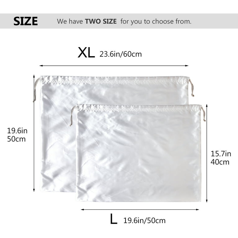 Dust Cover Storage Bags Silk Cloth with Drawstring