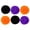 B, variant on Halloween Paper Hanging Swirl Decorations,9 Pcs Solid Black Orange Purple Long Ceiling Wall Ornament for Birthday Party,Indoor,Home Decor,39 in