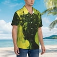 thumbnail image 4 of Hawaiian Shirt for Men, Screaming Horror Art Summer Shirts for Men, Mens Button Down Short Sleeve Shirt, 4 of 7