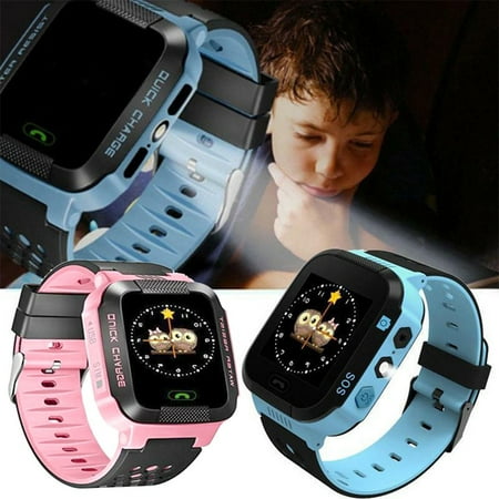 Brand New Kids Smart Watch Phone For Girls Boys Gps Locator Pedometer Tracker Y21S black blue