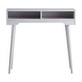 thumbnail image 2 of Furniture of America Keller Modern Wood 2-Shelf Console Table in White, 2 of 5