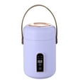thumbnail image 1 of Mini olla arrocera portátil, eficiente, con aislamiento, multifunción, para sopa, gachas, para el hogar, la oficina y el dormitorio, color morado, 1 of 14