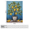 thumbnail image 4 of Fenyluxe Lemons Flowers Print Throw Blanket Lightweight Soft Blanket for All Seasons - Bed Sofa Living Room Decor 60x80in, 4 of 6