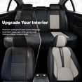 thumbnail image 3 of 2009 for Volkswagen Jetta Car Seat Covers PU Leather Wear Resistant Factory Style Fit Daily Comfort Airbag Safe Design, 3 of 10