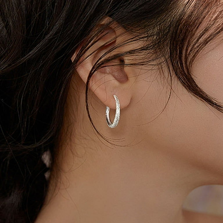 2nd Piercing Earrings Sparkling Sterling Silver Earrings Filled