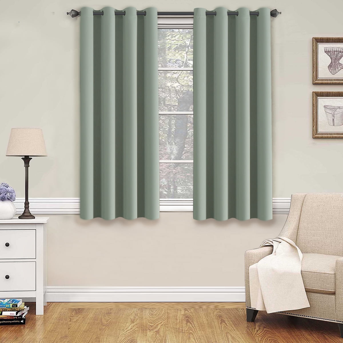 H.Versailtex Window Treatment Blackout Thermal Insulated Room Darkening