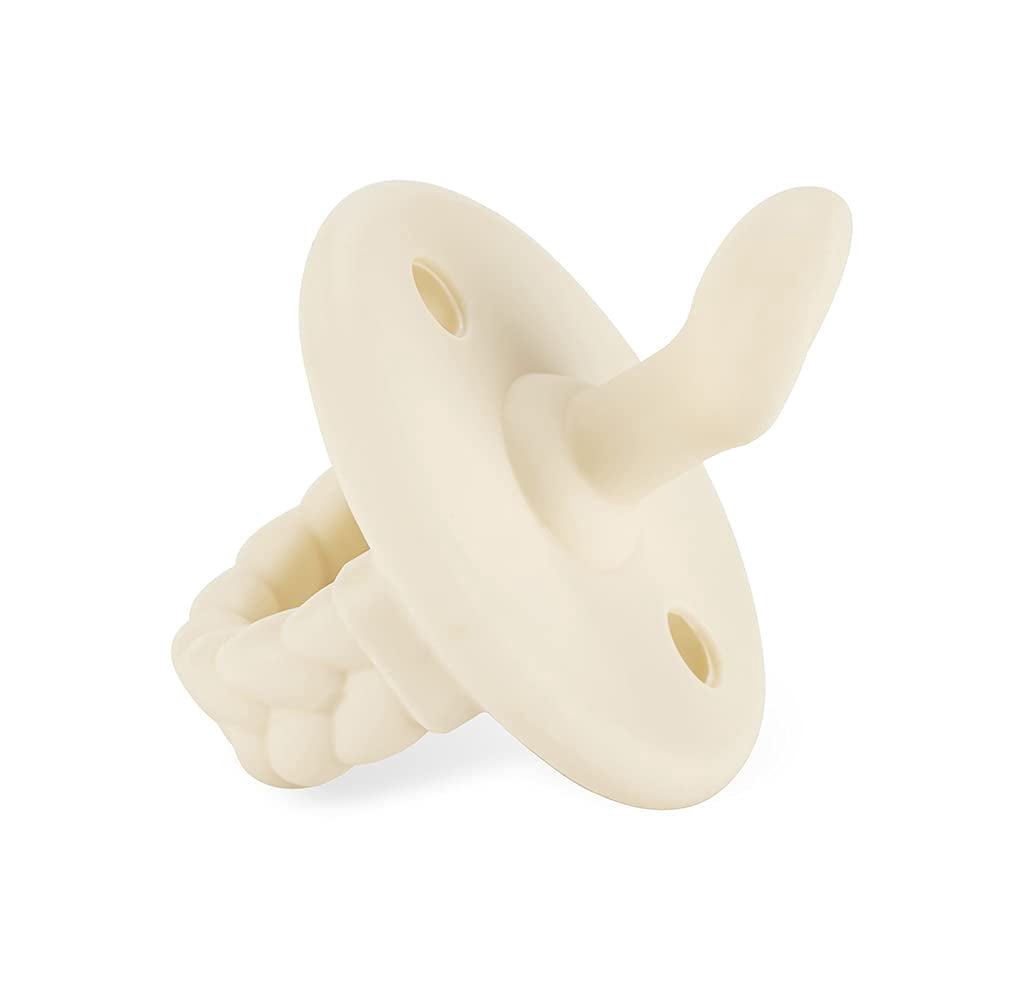 Itzy Ritzy Orthodontic Silicone Pacifier - 0-6m Toast & Buttercream