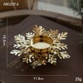 thumbnail image 1 of Xiao Hua 1 candelabro de hierro dorado, adorno de mesa, decoración navideña, B, 1 of 4