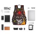 thumbnail image 6 of Balery Wolf With Wildflowers Lightweight Backpack for Men and Women - Durable and Water-Resistant, Ideal for School, Work, Travel, and Everyday Use, 6 of 9