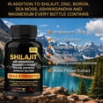 thumbnail image 5 of Shilajit Capsules Herbal Supplement with Ashwagandha, Rhodiola, Panax Ginseng & Turmeric – Energy & Vitality Support – Pack 3, 5 of 8