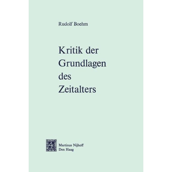 Kritik Der Grundlagen Des Zeitalters, (Paperback)