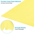 thumbnail image 3 of Uxcell 8.2ft Crepe Paper Roll, 4 Roll 20" Width Paper Streamer Sheet for Craft Flower Making Decoration, Bright Yellow, 3 of 7