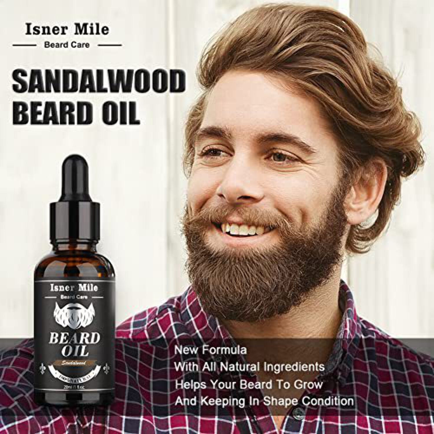 Isner Mile Beard Kit for Men, Grooming  Trimming Tool Complete Set with Shampoo Wash, Beard Care Oil, Balm, Brush, Comb, Scissors  Storage Bag, Perfect Gifts for Him Man Dad Father Boyfriend - image 5 of 7