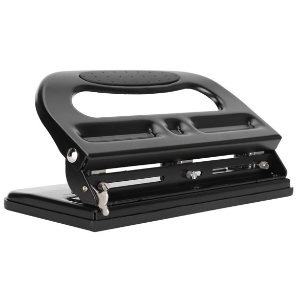 Fdit Desktop Hole Puncher,Paper Hole Puncher,3 Hole Punch Adjustable Desktop Hole Puncher Manual Punching Machine Office Supplies 9633
