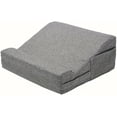 thumbnail image 5 of Ergonomic Laptop Lap Desk with Pillow & Storage Pocket - Grey Fabric Wedge Cushion for Notebook, Tablet, Bed, Couch (12.6 x 12.6 x 5.5 Inch), Portable Laptop Stand with Airflow, 5 of 5