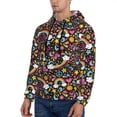 thumbnail image 2 of Hoodies for Men - Rainbow Stars Hearts Long Sleeve Comfrt Men'S Fashion Hoodies & Sweatshirts, Sweatshirts for Men Hoodies Pullover Clothing Clothes with Pouch, 2 of 7