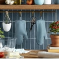 thumbnail image 2 of KitchenAid Ribbed Soft Silicone Oven Mitt 2-Pack Set, Fog Blue, 7.5"x13", 2 of 6